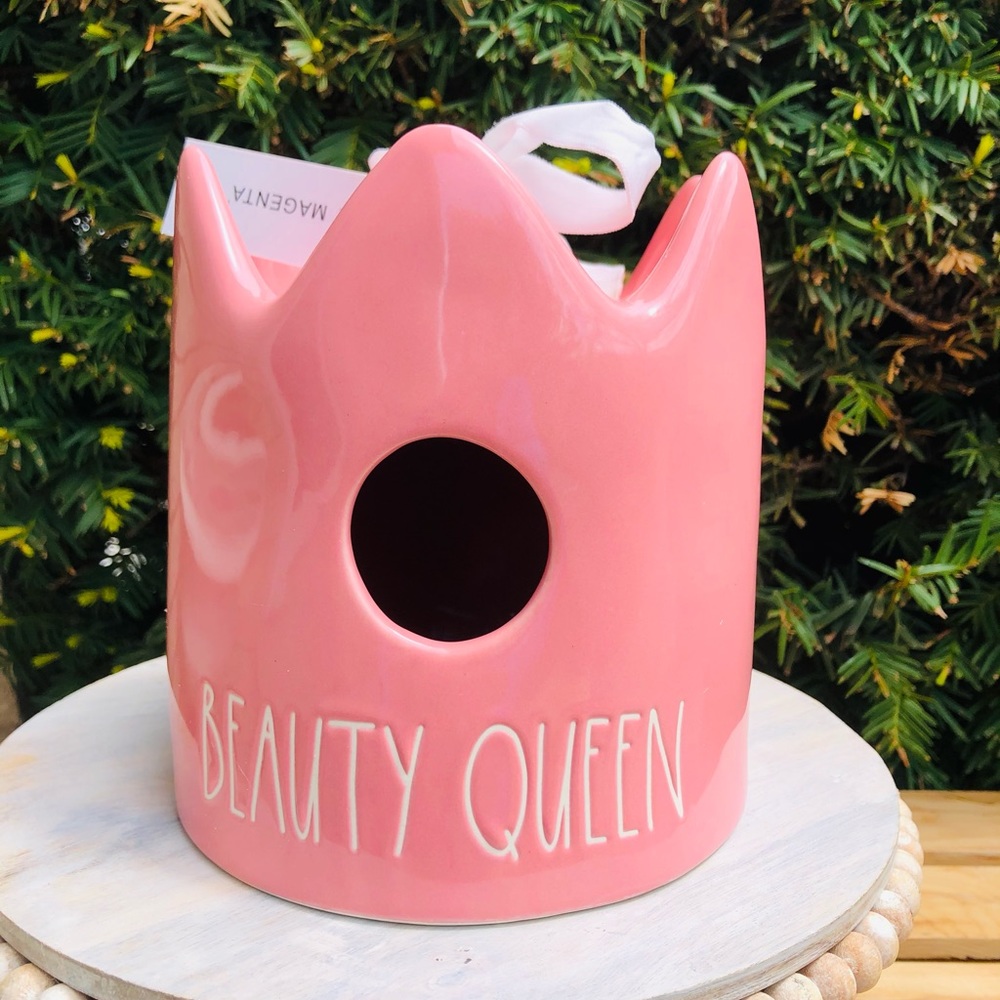 Rae Dunn BEAUTY QUEEN birdhouse